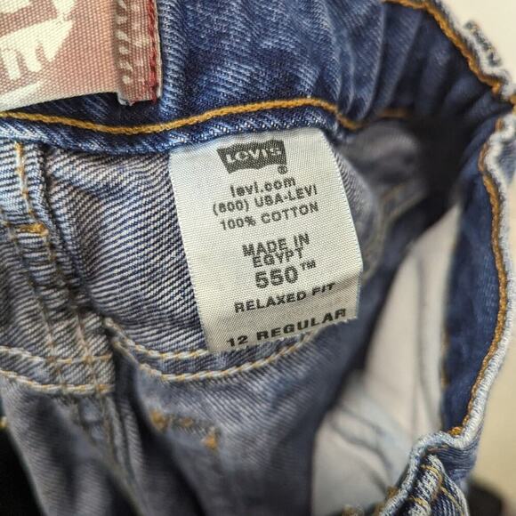 Levi's 550 Kids Relaxed Fit Jeans / 12 Reg - Picture 3 of 5